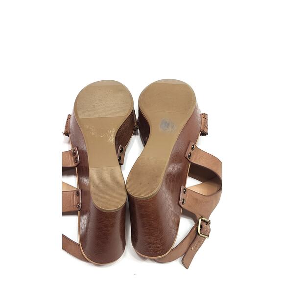 Coconuts by Matisse platform wedge tan sandals women's size 9 - Picture 8 of 8
